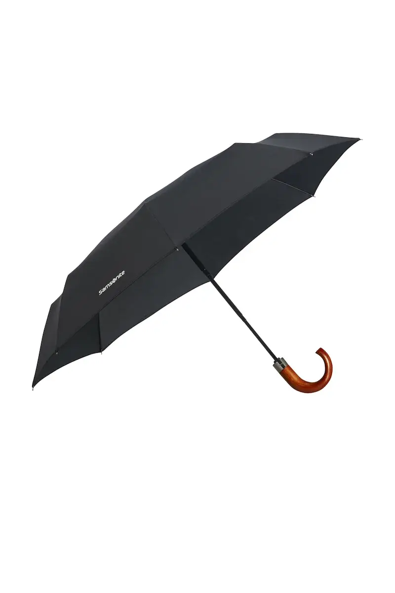 WOOD CLASSIC – Parapluie 3 Sections Auto Open/Crochet
