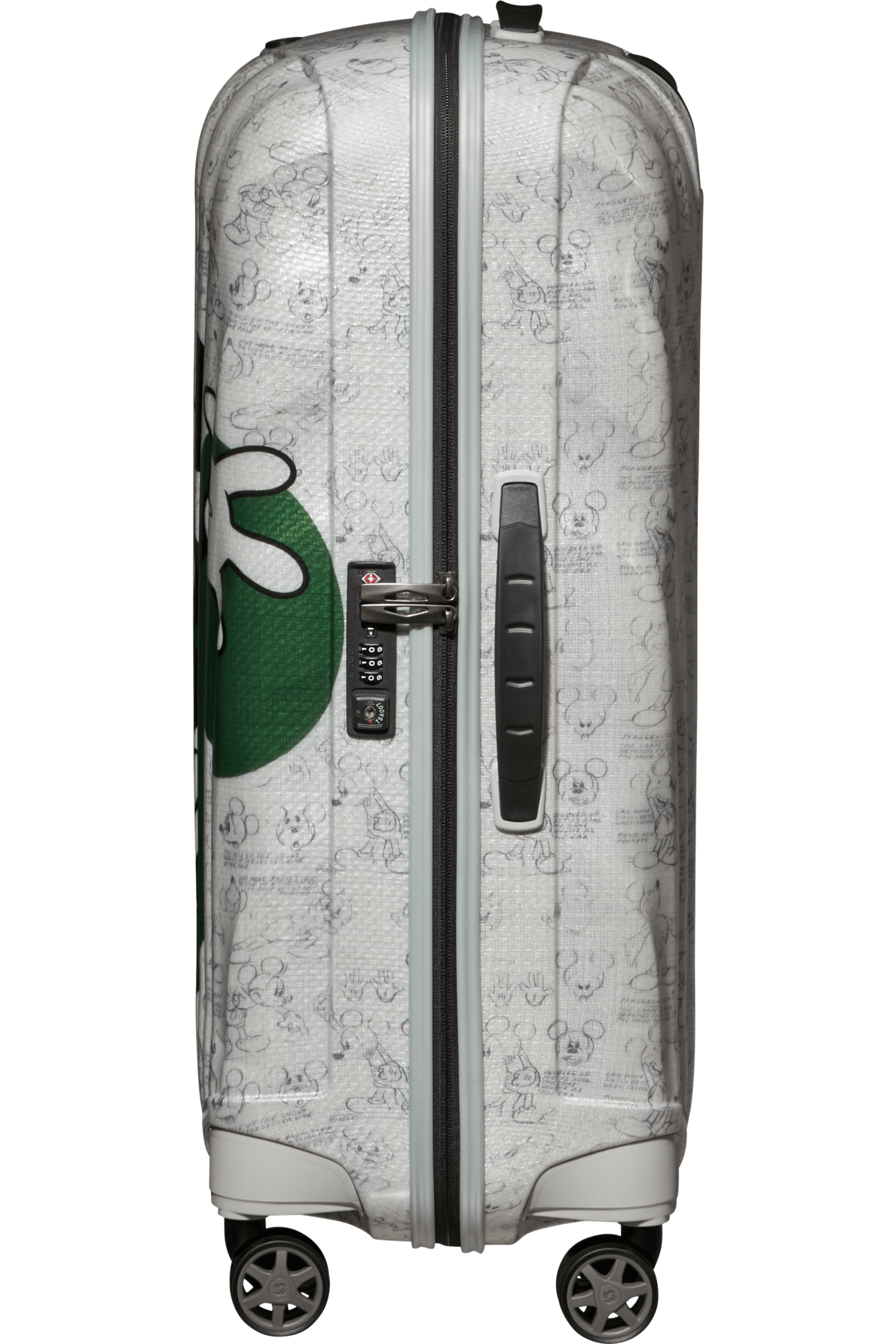 Valise décorée avec motifs amusants.